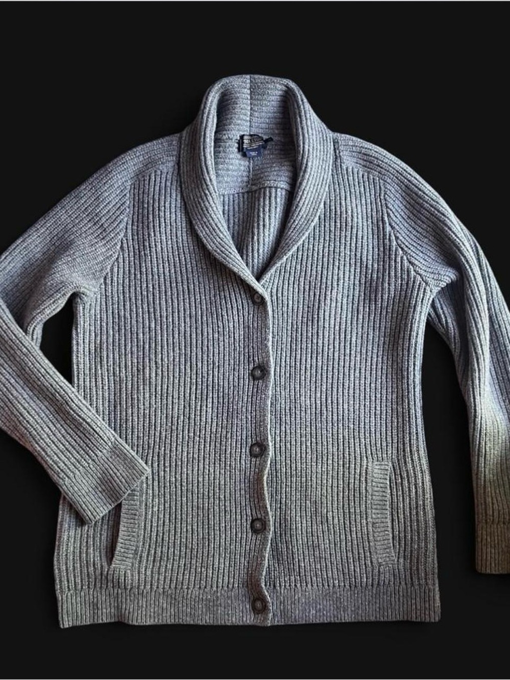Pendleton Grey Knit Button Cardigan Size XL
